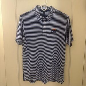 2016 PGA Championship Polo by Ralph Lauren Men's Navy White Striped Polo Shirt